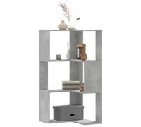Vidaxl Corner Bookcase 3-Tier Concrete Grey 50X50X102 Cm Engineered Wood