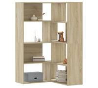Vidaxl Corner Bookcase 4-Tier Sonoma Oak 85X85X140 Cm Engineered Wood
