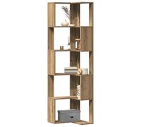 vidaXL Corner Bookcase 5-Tier Artisian Oak 50x50x179 cm Engineered Wood