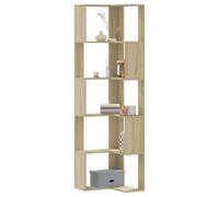 Vidaxl Corner Bookcase 5-Tier Sonoma Oak 50X50X179 Cm Engineered Wood