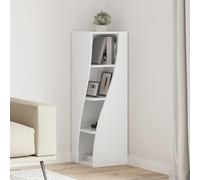 VidaXL Corner Cabinet 32x32x102cm Engineered Wood High Gloss White
