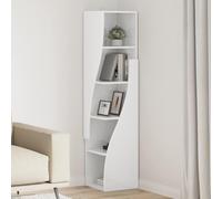VidaXL Corner Cabinet 32x32x140cm Engineered Wood High Gloss White