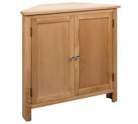 vidaXL Corner Cabinet 80x33.5x78 cm Solid Oak Wood