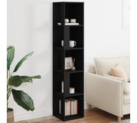 vidaXL Corner Cabinet Black 33x33x164.5 cm Engineered Wood