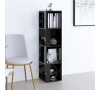 vidaXL Corner Cabinet Black 33x33x132 cm Engineered Wood