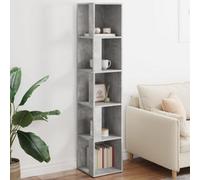 Vidaxl Corner Cabinet Concrete Grey 33X33X164.5 Cm Engineered Wood