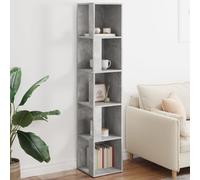 vidaXL Corner Cabinet Concrete Grey 33x33x164.5 cm Engineered Wood