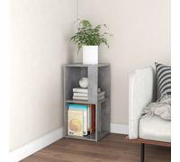 vidaXL Corner Cabinet Concrete Grey Chipboard Book Cabinet Side Coffee Table