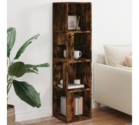 (Smoked oak, 33 x 33 x 132 cm (W x D x H)) vidaXL Corner Cabinet Rack Standing Shelf Storage Cabinet Engineered Wood