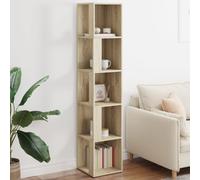 vidaXL Corner Cabinet Sonoma Oak 33x33x164.5 cm Engineered Wood