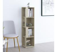 vidaXL Corner Cabinet Sonoma Oak Engineered Wood Home Standing Shelf Cabinet