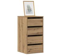 Corner Chest of Drawers Storage Drawer Side Cabinet Engineered Wood vidaXL