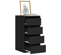 Vidaxl Corner Chest Of Drawers Black 40X41X76 Cm Engineered Wood