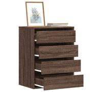 Vidaxl Corner Chest Of Drawers Brown Oak 60X41X76 Cm Engineered Wood Chests Of Drawers