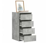 Vidaxl Corner Chest Of Drawers Concrete Grey 40X41X76 Cm Engineered Wood