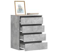 vidaXL Corner Chest of Drawers Concrete Grey 60x41x76 cm Engineered Wood