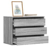 Vidaxl Corner Chest Of Drawers Grey Sonoma 80X41X58 Cm Engineered Wood