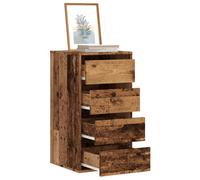 Corner Chest of Drawers Storage Drawer Side Cabinet Engineered Wood vidaXL