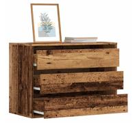 vidaXL Corner Chest of Drawers Old Wood 80x41x58 cm Engineered Wood