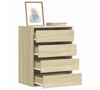 Vidaxl Corner Chest Of Drawers Sonoma Oak 60X41X76 Cm Engineered Wood