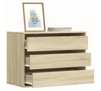 vidaXL Corner Chest of Drawers Sonoma Oak 80x41x58 cm Engineered Wood