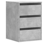 vidaXL Corner Chest of Drawers, Storage Cabinet for Living Room Hallway Office, Sideboard with Drawers, Drawer Cabinet, Concrete Grey Engineered Wood