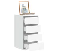 vidaXL Corner Chest of Drawers White 40x41x76 cm Engineered Wood