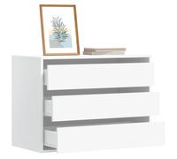 vidaXL Corner Chest of Drawers White 80x41x58 cm Engineered Wood