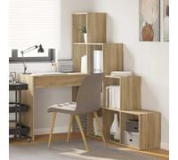 VidaXL Corner Desk Sonoma Oak 101.5 X 149.5 X 149.5 Cm Engineered Wood