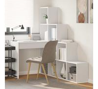 VidaXL Corner Desk White 101.5 X 149.5 X 149.5 Cm Engineered Wood