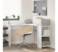 VidaXL Corner Desk White Engineered Wood 140 X 113.5 X 75 Cm