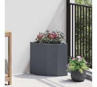 vidaXL Corner Planter Anthracite 30 x 30 x 35 cm Steel