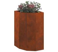vidaXL Corner Planter Rusty 30 x 30 x 50 cm Weathering steel