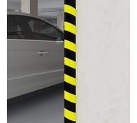 vidaXL Corner Protector Yellow&Black 4x3x100 cm PU