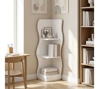 VidaXL Corner Shelf White 34 X 33 X 102 Cm Engineered Wood