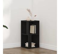 vidaXL Corner Shelves Black Oak 33 x 33 x 67 cm Engineered Wood