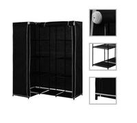 Vidaxl Corner Wardrobe Black 130X87X169 Cm