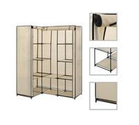 Vidaxl Corner Wardrobe Cream 130X87X169 Cm, Cream