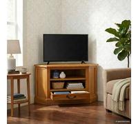 vidaXL CornerTVCabinet Natural 79 x 40 x 46 cm Solid Mahogany Wood