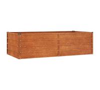 (160 x 80 x 45 cm (L x W x H)) vidaXL Garden Raised Bed Outdoor Pot Plant Stand Planter Rusty Corten Steel