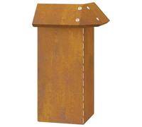 vidaXL Corten Steel Snail Grid 13.5 x 13.5 x 25 cm