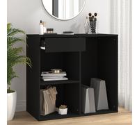 vidaXL Cosmetic Cabinet Black 80x40x75 cm Engineered Wood