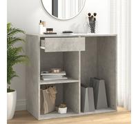vidaXL Cosmetic Cabinet Concrete Grey 80x40x75 cm Engineered Wood