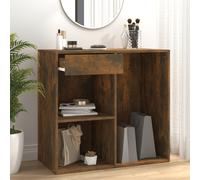 vidaXL Cosmetic Cabinet Smoked Oak 80x40x75 cm Engineered Wood