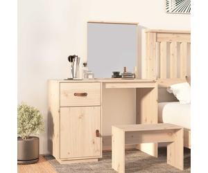 vidaXL Cosmetic Desk 95x50x134 cm Solid Wood Pine