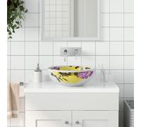 vidaXL Countertop Basin Multicolour Round Φ41x14 cm Ceramic