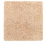 vidaXL Cream Square Fluffy Rug - Non-Slip Washable Floor Mat - Polyester Short Pile Indoor Area Carpet - Suitable for Living Room, Bedroom, Hallway, Office (240 x 240 cm)