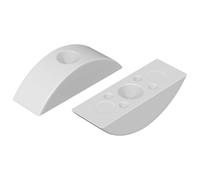 vidaXL Crescent Moon Washer, 2 Pieces, White, M6 PP, Living Room Accessories, Durable Fasteners, Half Moon Discs, Garden Tools, Patio Screws, Polypropylene Components