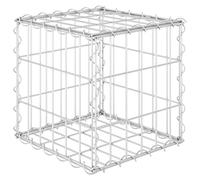 vidaXL Cube Gabion Raised Bed Steel Wire 30x30x30 cm