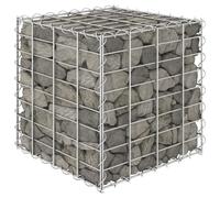 vidaXL Cube Gabion Raised Bed Steel Wire 40x40x40 cm